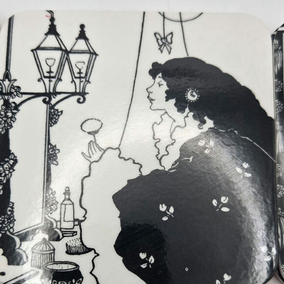 Aubrey Vincent Beardsley Art Prints on Coaster Pre-owned Total 12 - Picture 4 of 10